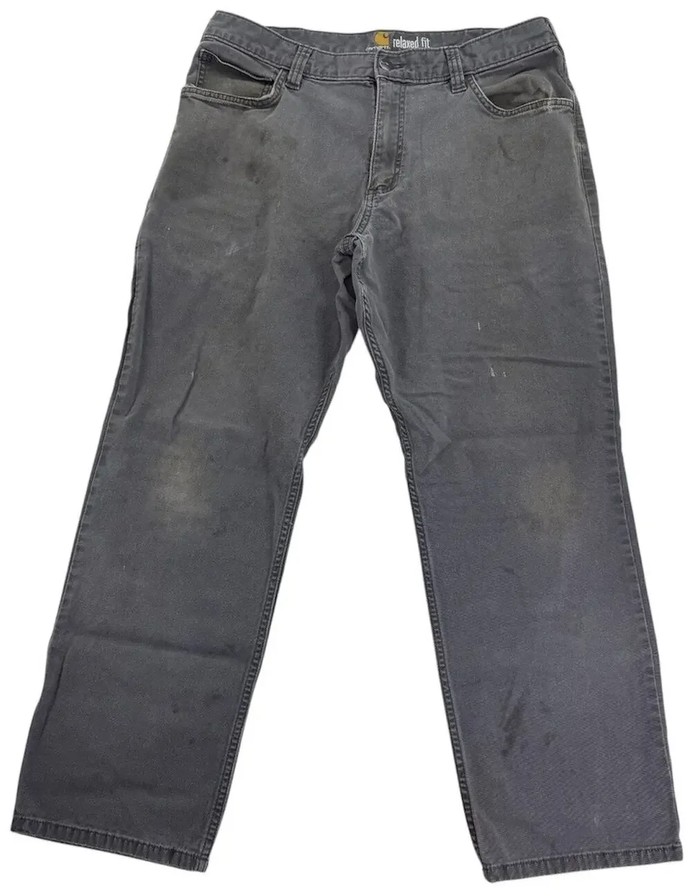 Carhartt Relaxed Straight Workwear Canvas Pants Men's 36x30 Dark Grey 102517 039